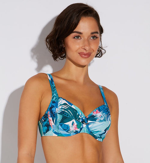 ANITA Submarine Blue Elna Bikini Swim Top