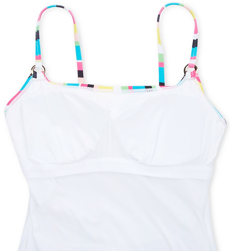  Lawn Chair Shirred Maillot One Piece Swimsuit