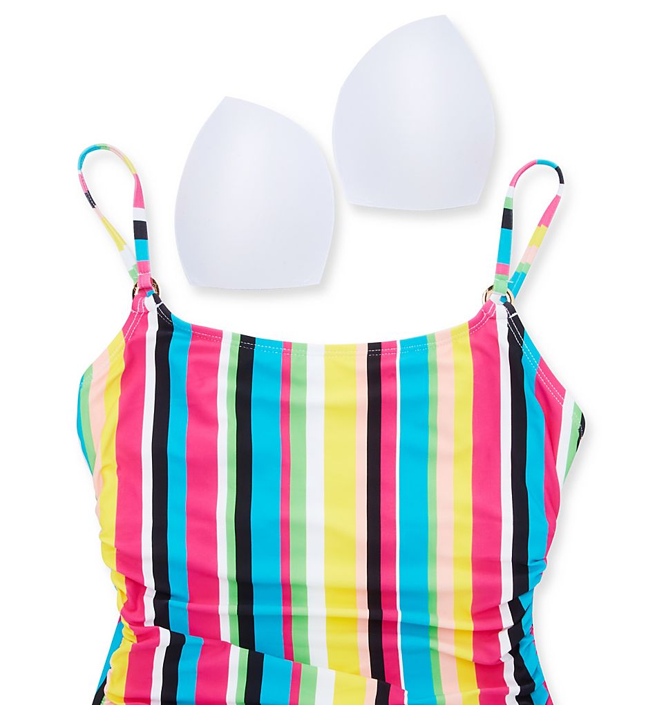  Lawn Chair Shirred Maillot One Piece Swimsuit