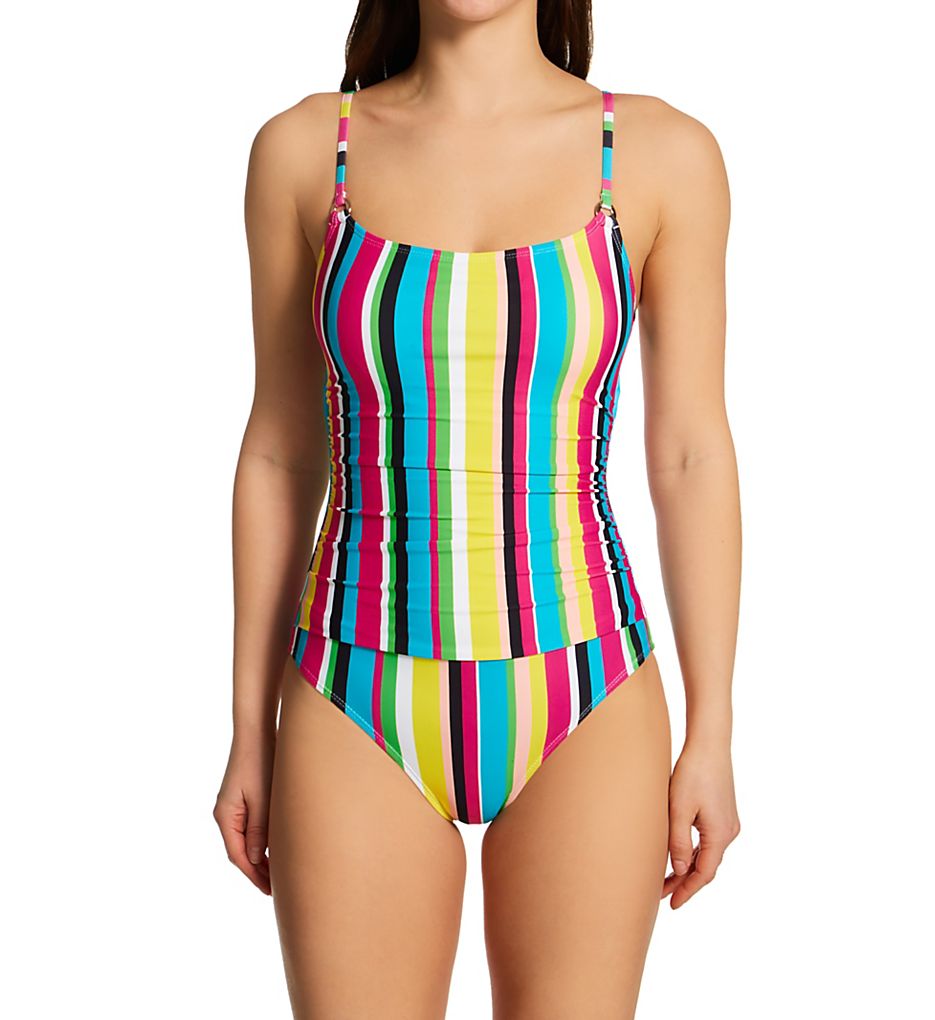  Lawn Chair Shirred Maillot One Piece Swimsuit