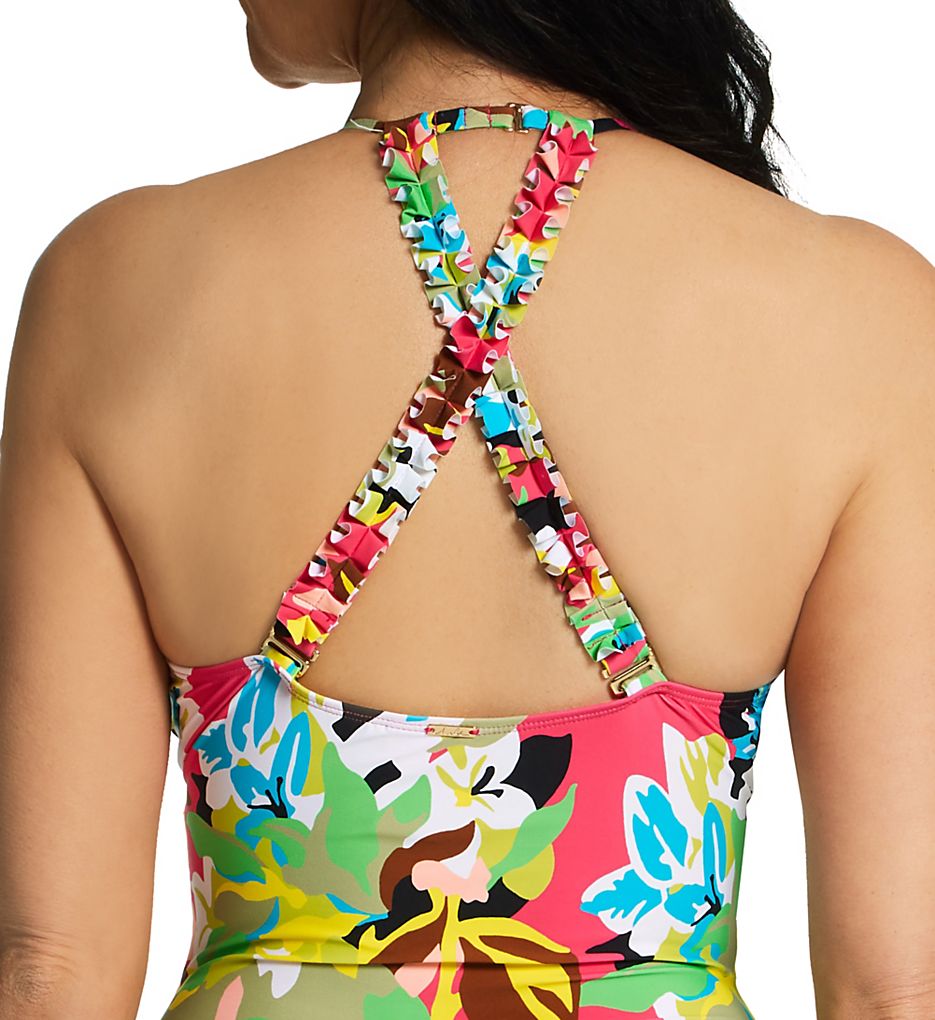  Cabana Party High Neck One Piece Swimsuit