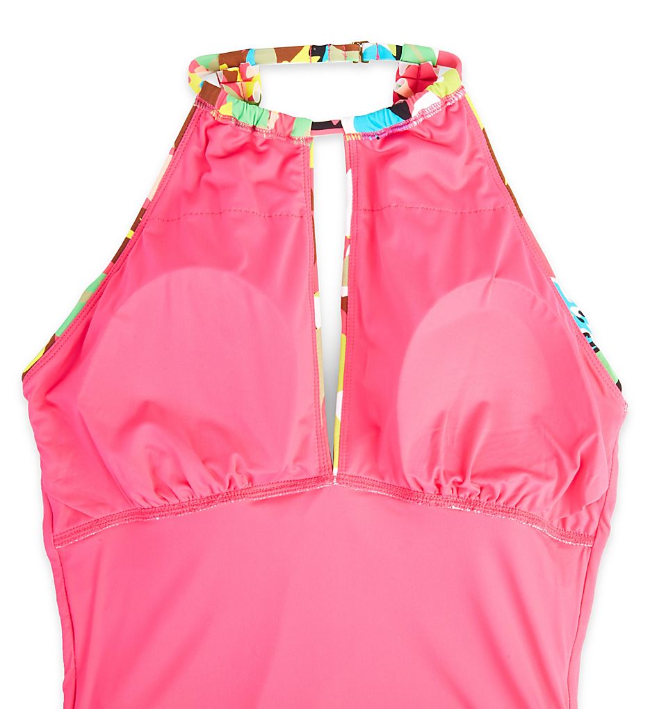  Cabana Party High Neck One Piece Swimsuit