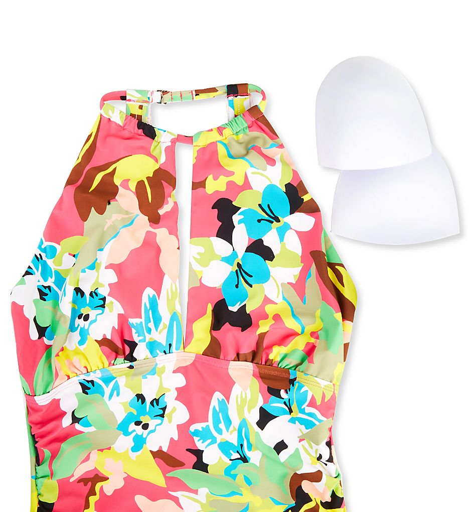  Cabana Party High Neck One Piece Swimsuit
