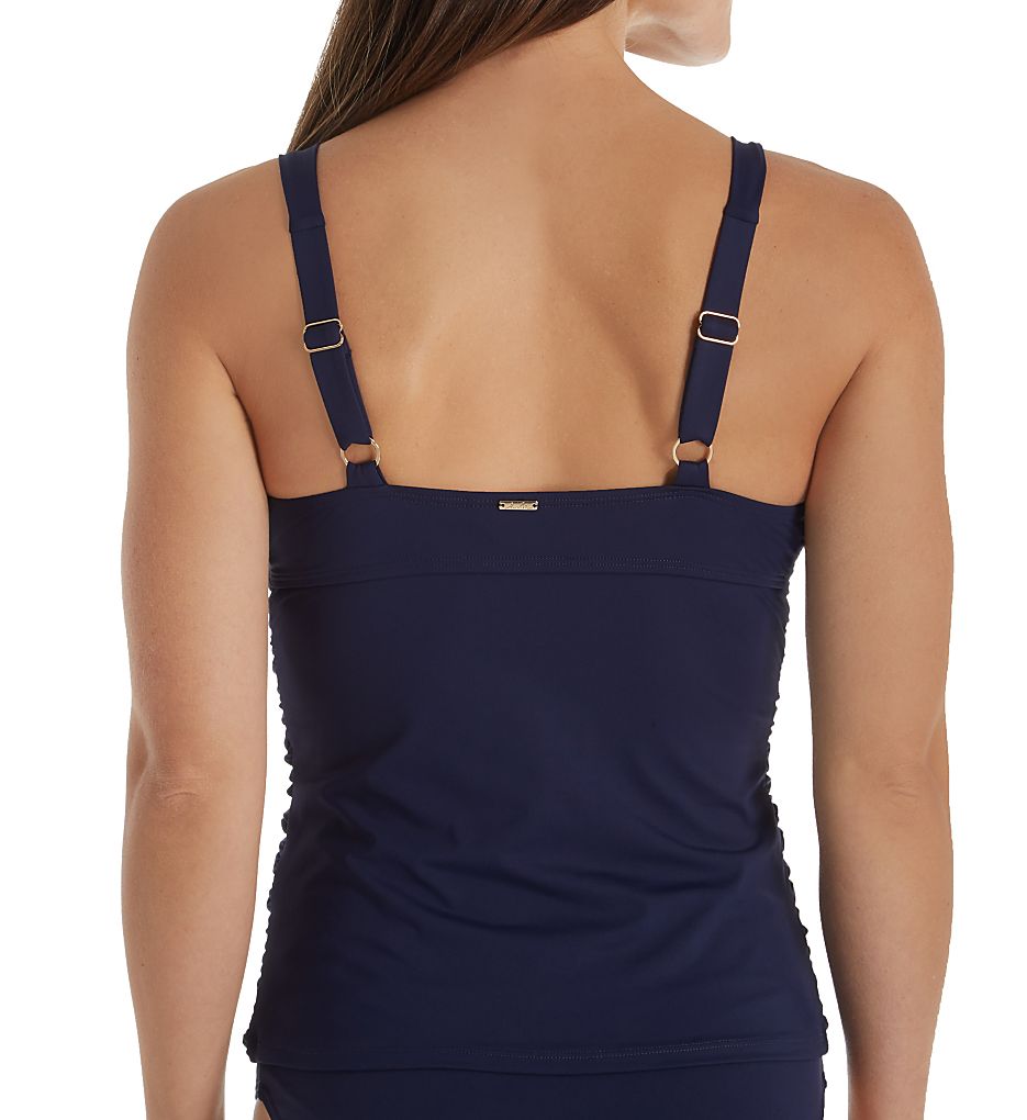  Live In Color Underwire Plunge Tankini Swim Top