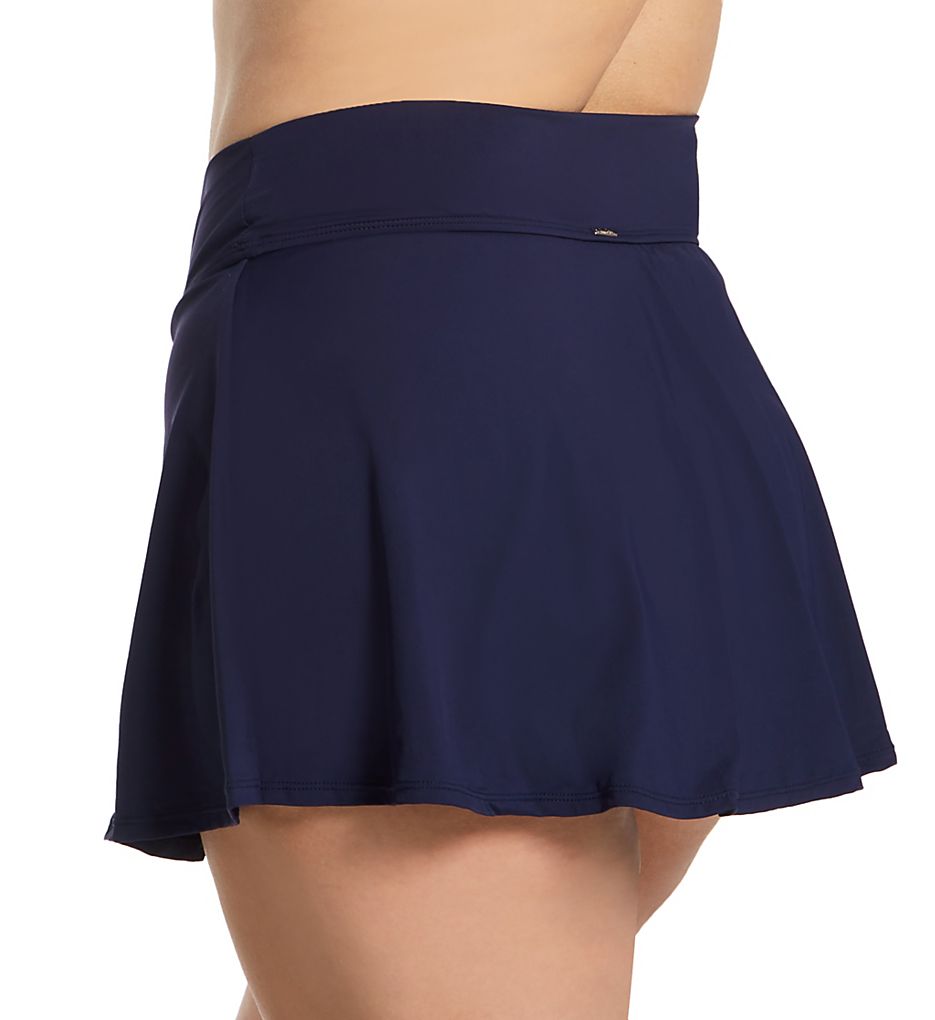  Plus Size Live In Color Rock Skirt Swim Bottom