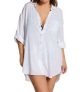  Plus Size Live In Color Boyfriend Shirt Cover Up