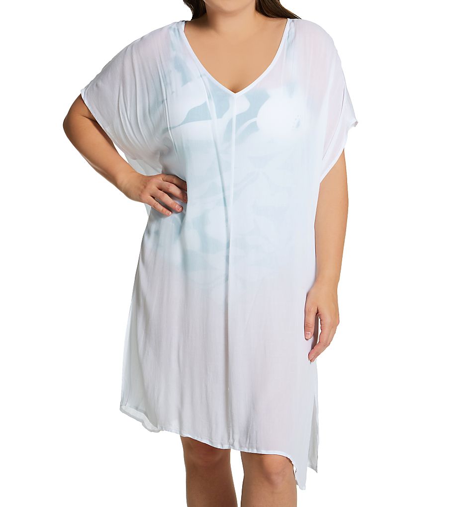  Plus Size Live In Color Easy Tunic Cover Up