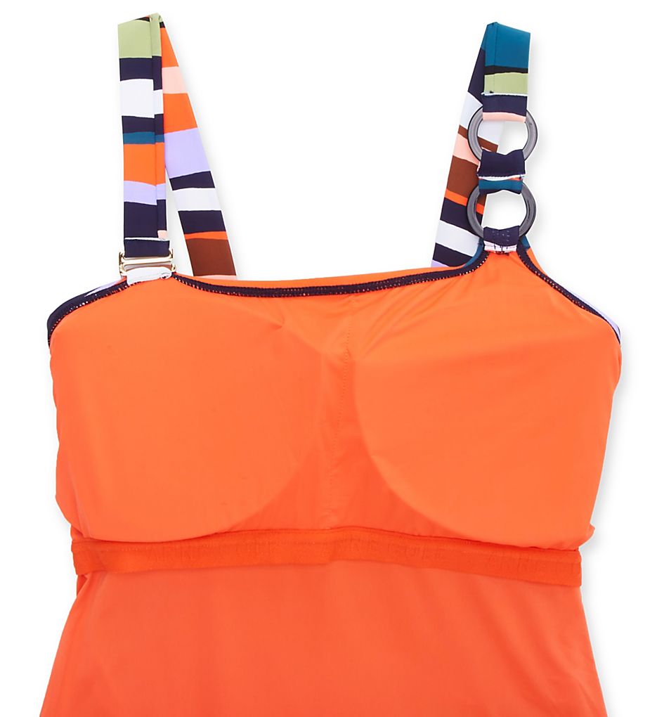  Plus Sandy Waves Asymmetric One Piece Swimsuit