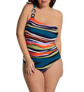  Plus Sandy Waves Asymmetric One Piece Swimsuit