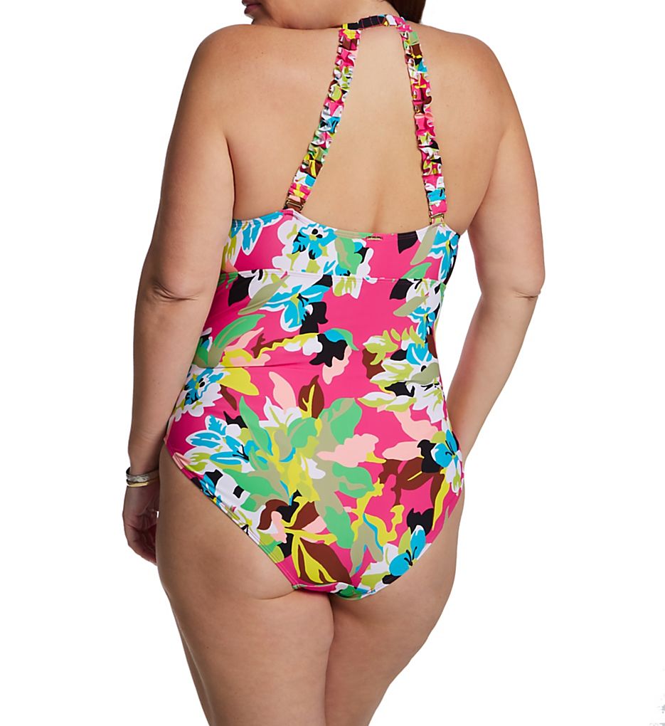  Plus Cabana Party High Neck One Piece Swimsuit