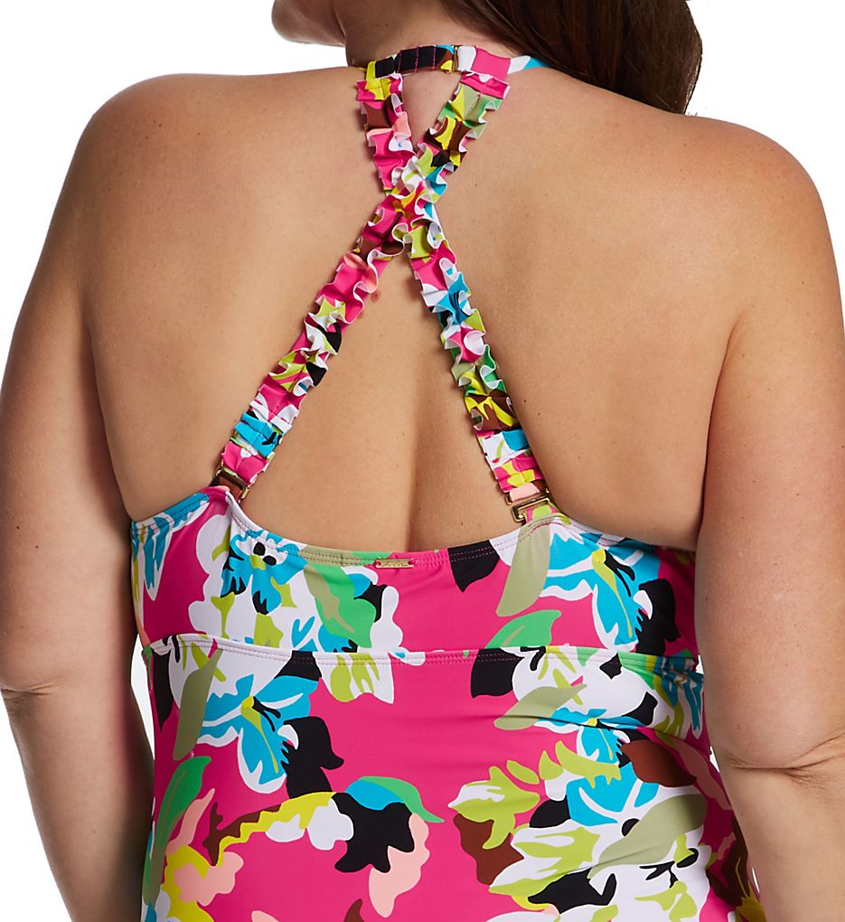  Plus Cabana Party High Neck One Piece Swimsuit