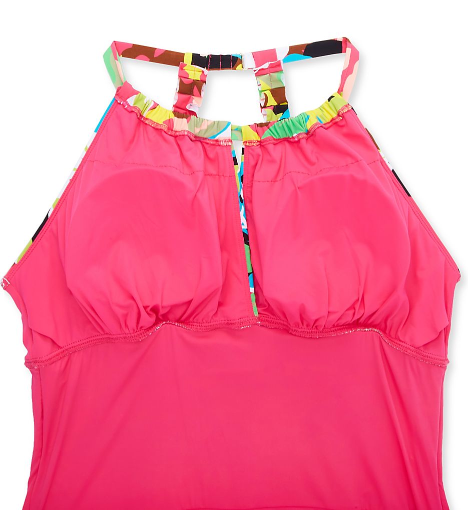  Plus Cabana Party High Neck One Piece Swimsuit