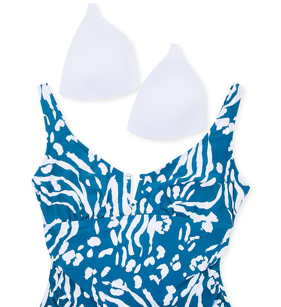  Plus Size Jungle Fever V-Wire One Piece Swimsuit