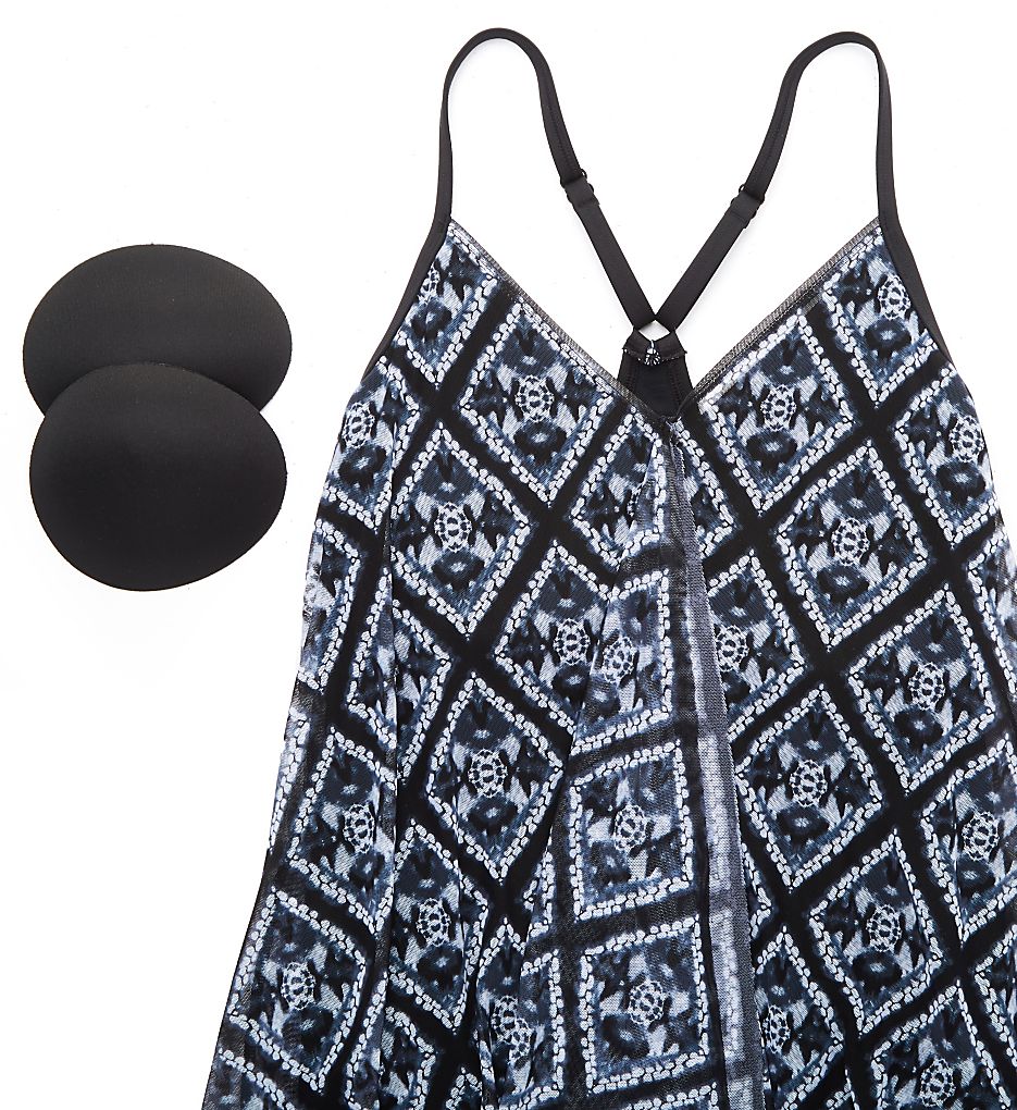  Diamond Daze Calista Drape One Piece Swim Dress