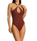  Modern Edge Mikayla High Neck One Piece Swimsuit
