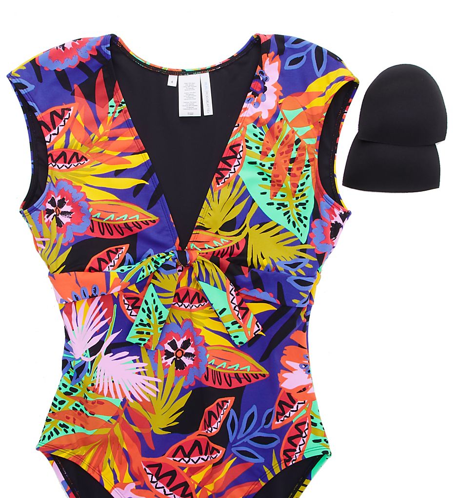  Night Safari Cap Sleeve Mio One Piece Swimsuit