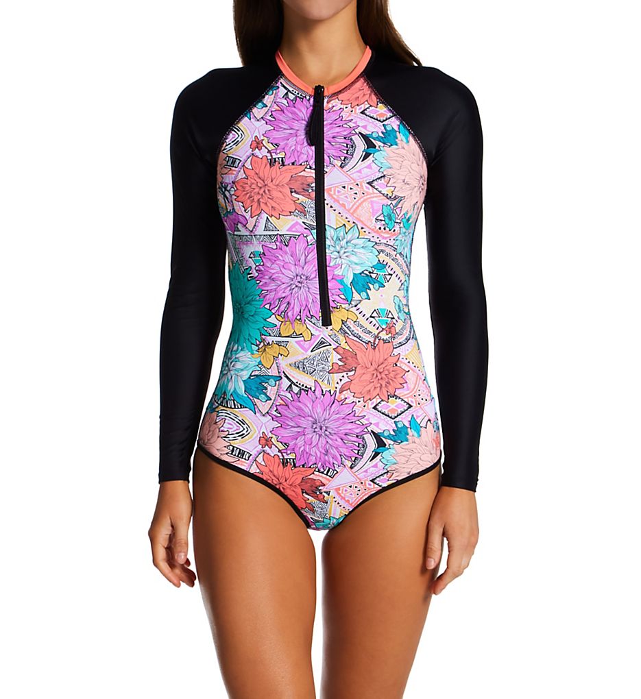 Body Glove Buzz Channel Long Sleeve Paddle Swimsuit