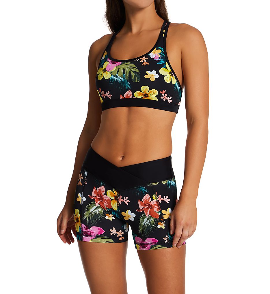 Body Glove Tropical Island Equalizer Sports Bra Swim Top