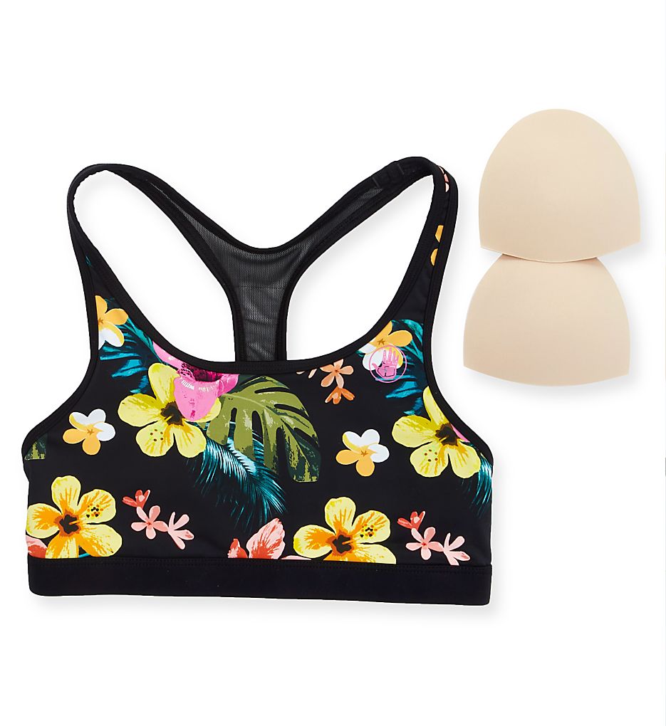 Body Glove Tropical Island Equalizer Sports Bra Swim Top