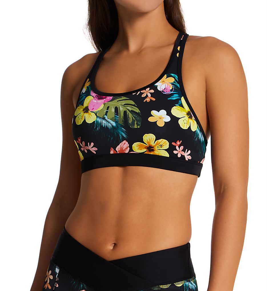 Body Glove Tropical Island Equalizer Sports Bra Swim Top