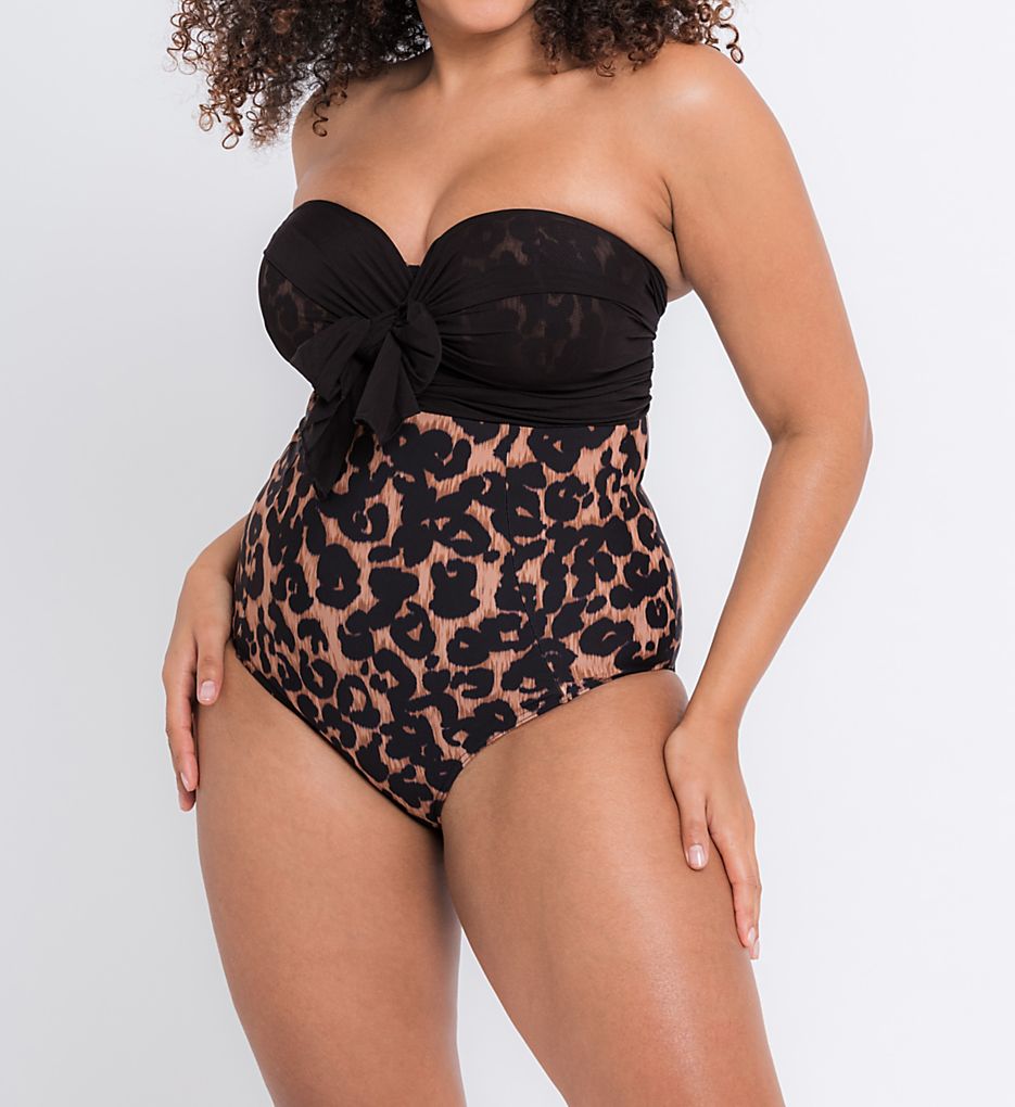 Curvy Kate Wrapsody Print Bandeau One Piece Swimsuit