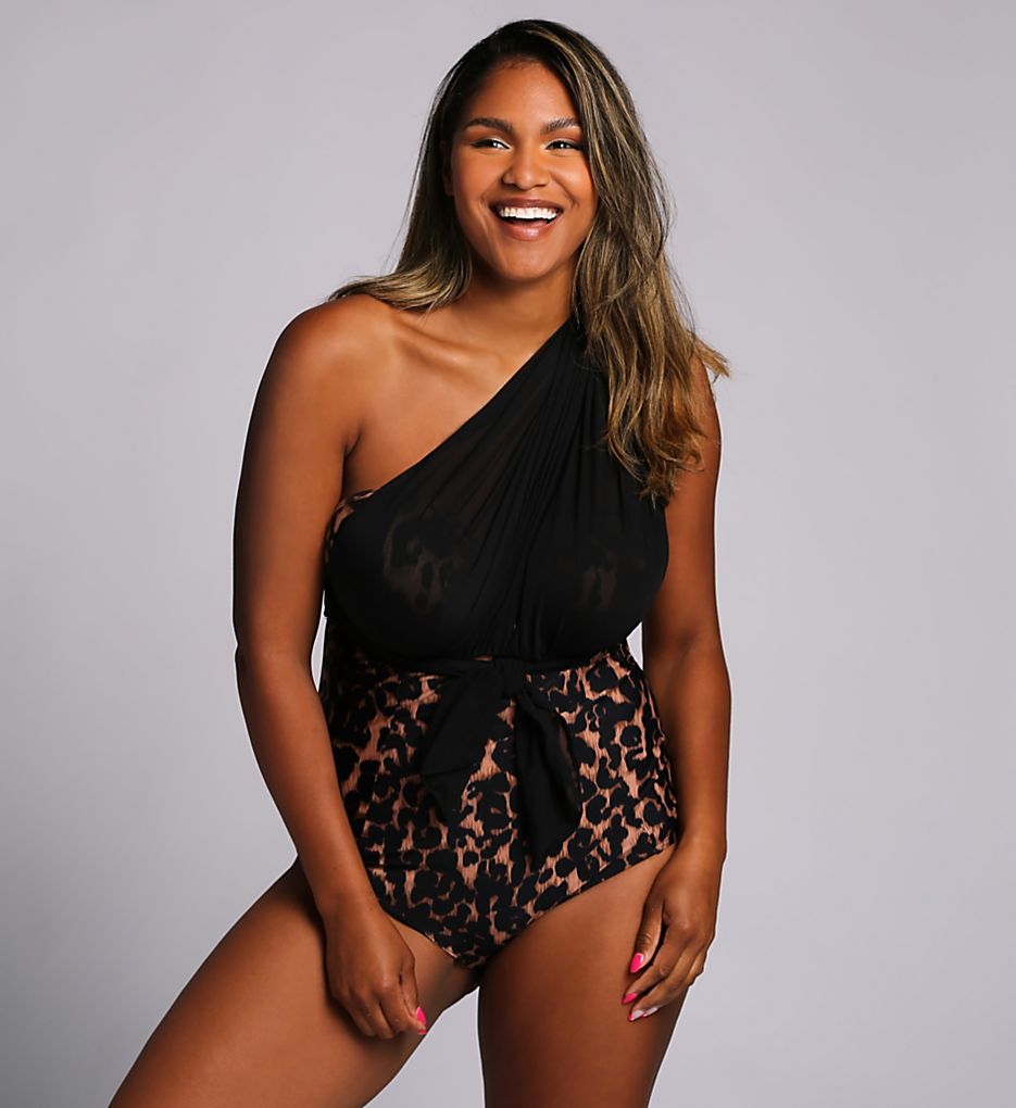 Curvy Kate Wrapsody Print Bandeau One Piece Swimsuit