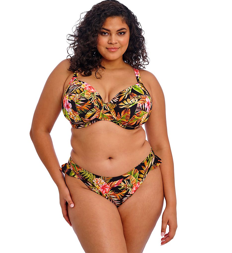 ELOMI Tiger Valley High Leg Bikini Brief Swim Bottom
