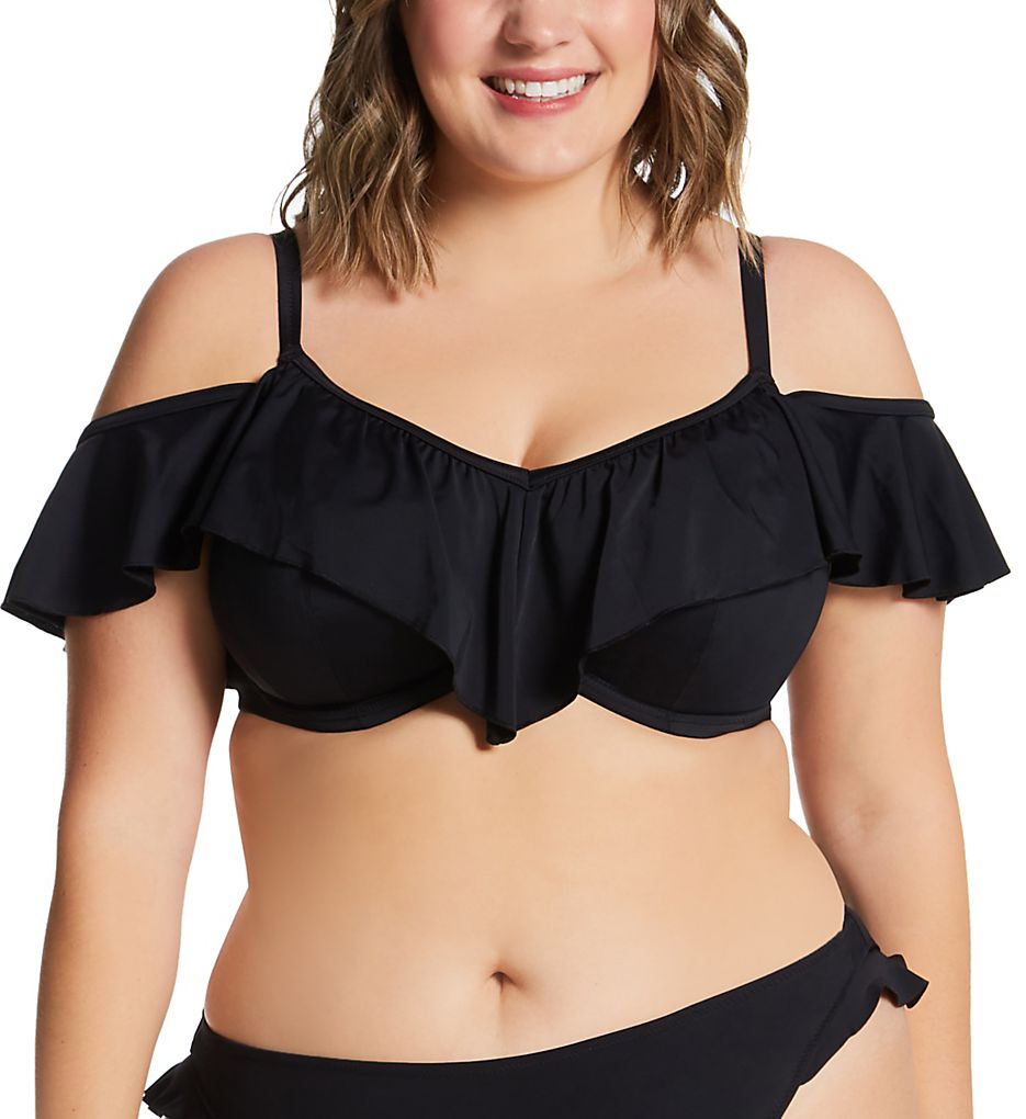 ELOMI Plain Sailing Solid Underwire Bikini Swim Top