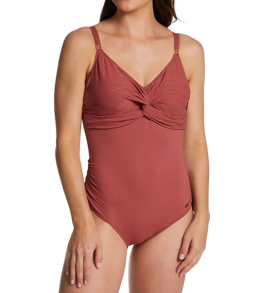 FANTASIE Beach Waves Underwire Twist Front Swimsuit
