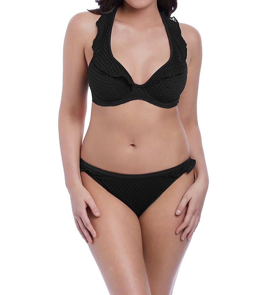 FREYA Bohemia Underwire Ruffle Plunge Swim Top