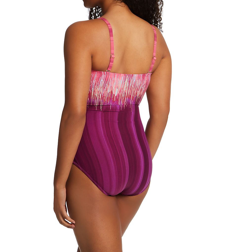  Moroccan Sky Bandeau One Piece Swimsuit