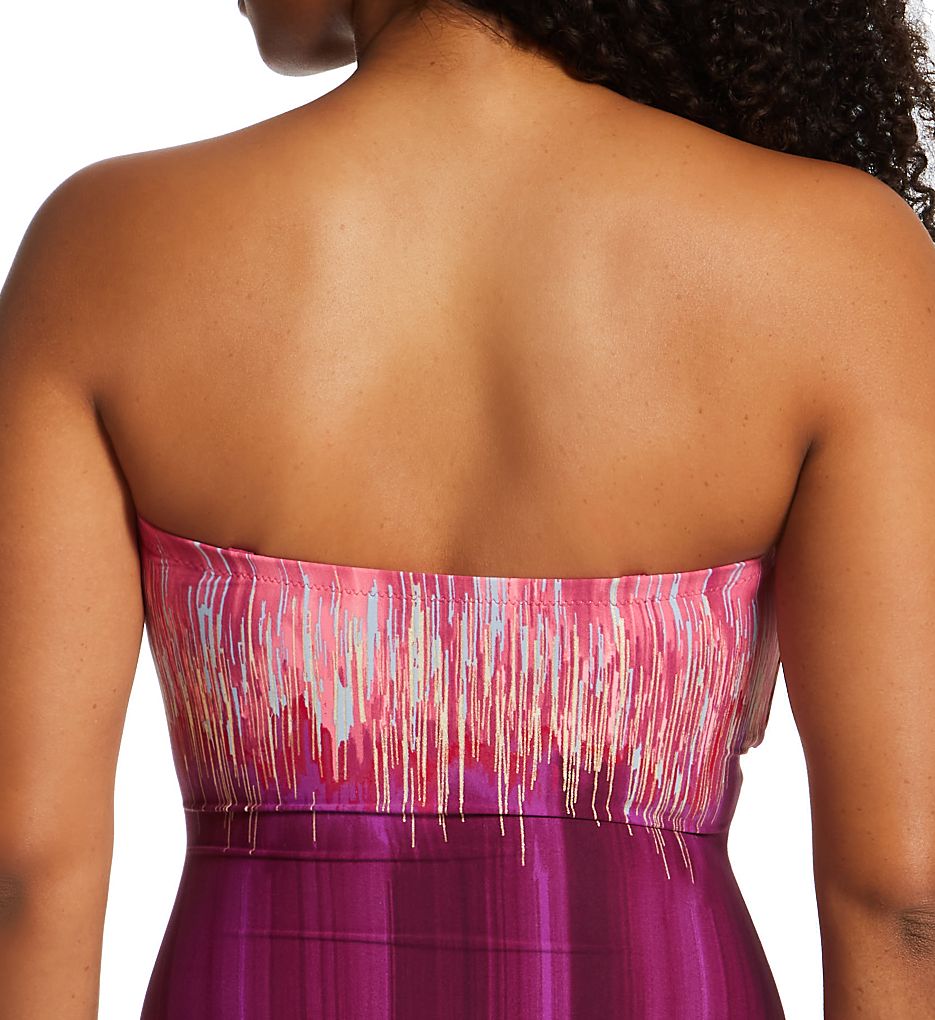  Moroccan Sky Bandeau One Piece Swimsuit