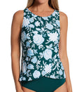 Jantzen Garden Blossom Violet X-Back Tankini Swim Top