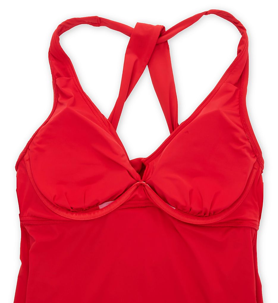 Jantzen Solids Louise Wrap Tankini Swim Top