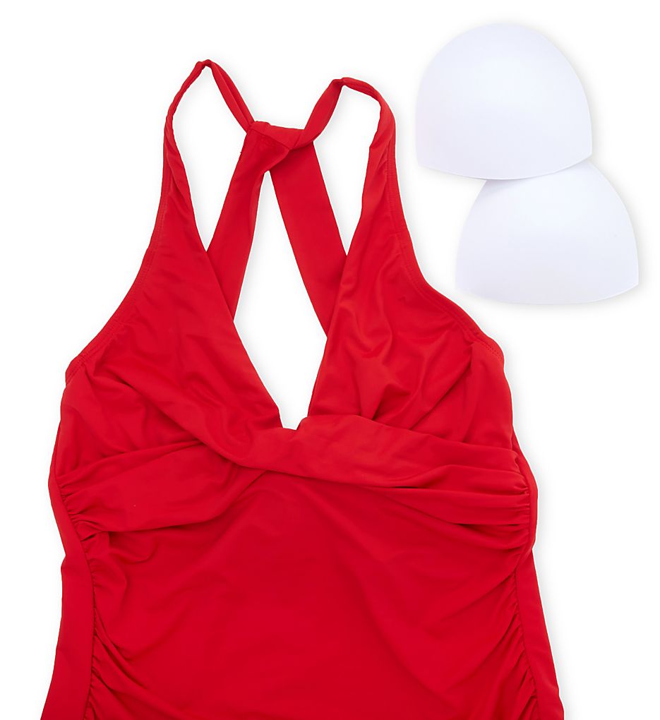 Jantzen Solids Louise Wrap Tankini Swim Top
