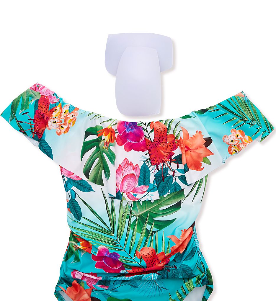  Tropicalia Off Shoulder Mio One Piece Swimsuit