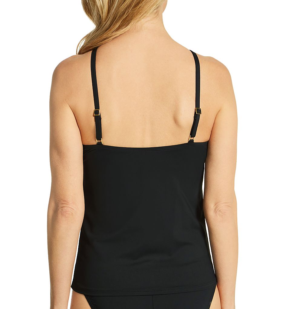 Island Goddess Keyhole High Neck Tankini Swim Top
