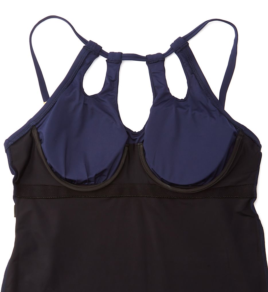  Island Goddess Keyhole High Neck Tankini Swim Top