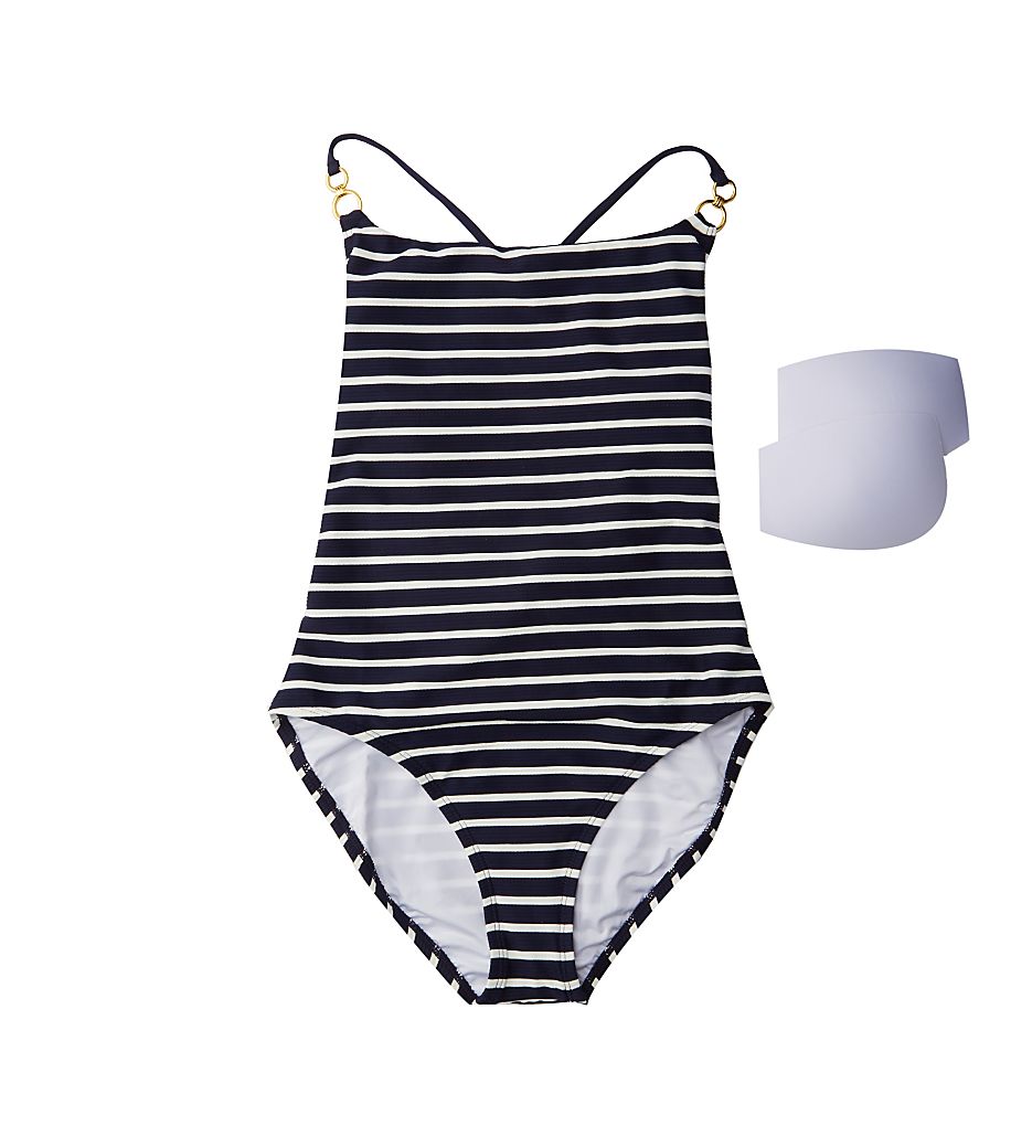  Capri Stripe X Back Mio One Piece Swimsuit