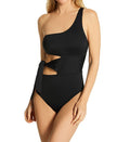 Island Goddess One Shoulder Tie One Piece Swimsuit