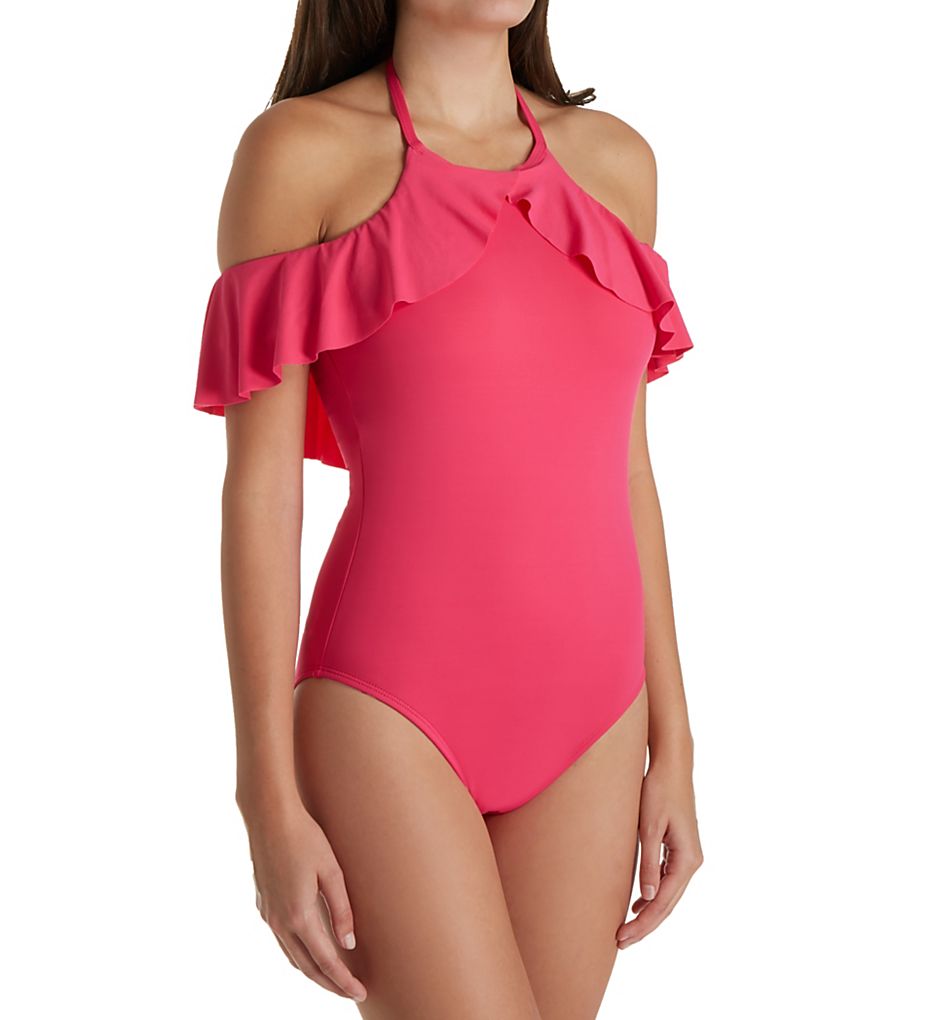  Island Goddess Off The Shoulder One Piece Swimsuit