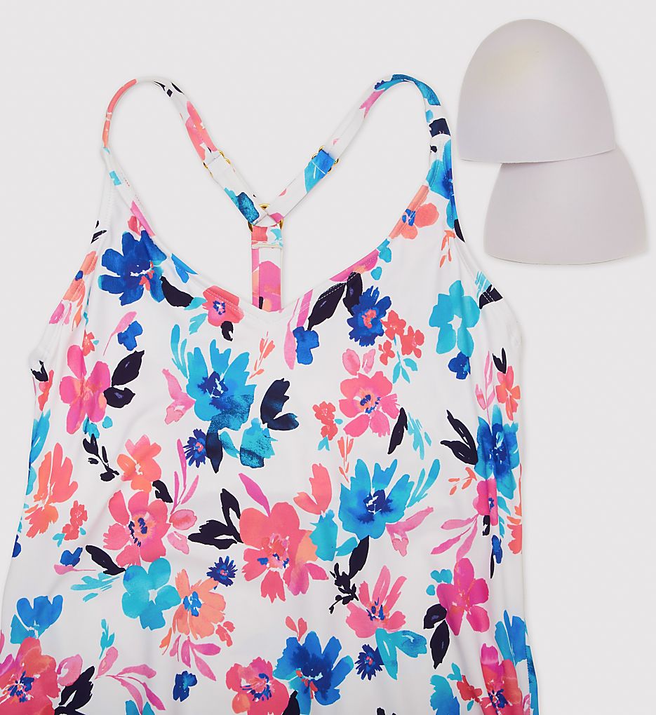  Made For Sol Racer Back Tankini Swim Top