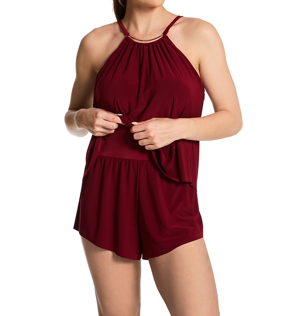  Halo Effect Goldie Romper One Piece Swimsuit