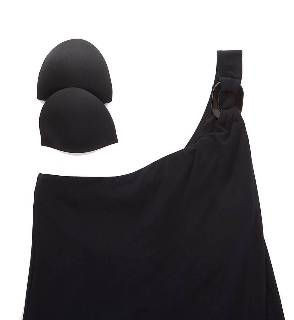 Solid Amal Wire Free One Piece Swimsuit
