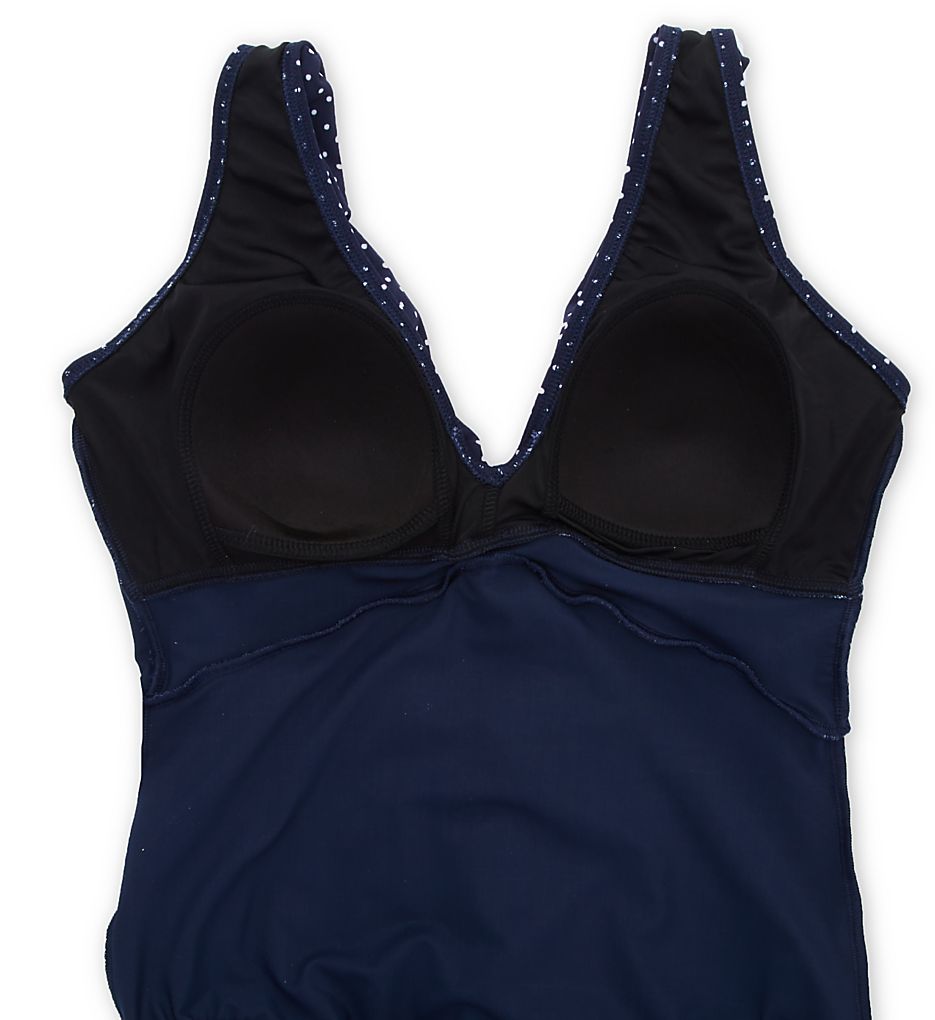 Miraclesuit Pin Point Marais Wireless One Piece Swim Dress