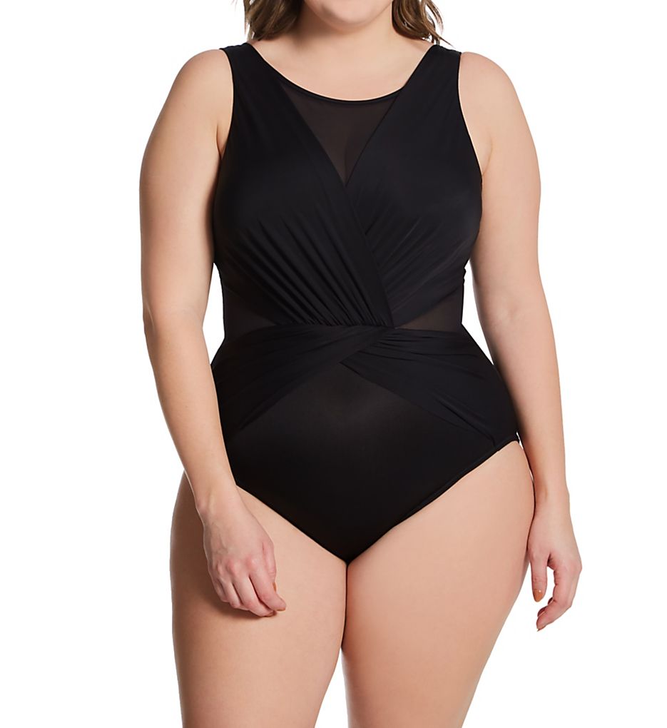 Miraclesuit Plus Size Illusionists Palma One Piece Swimsuit