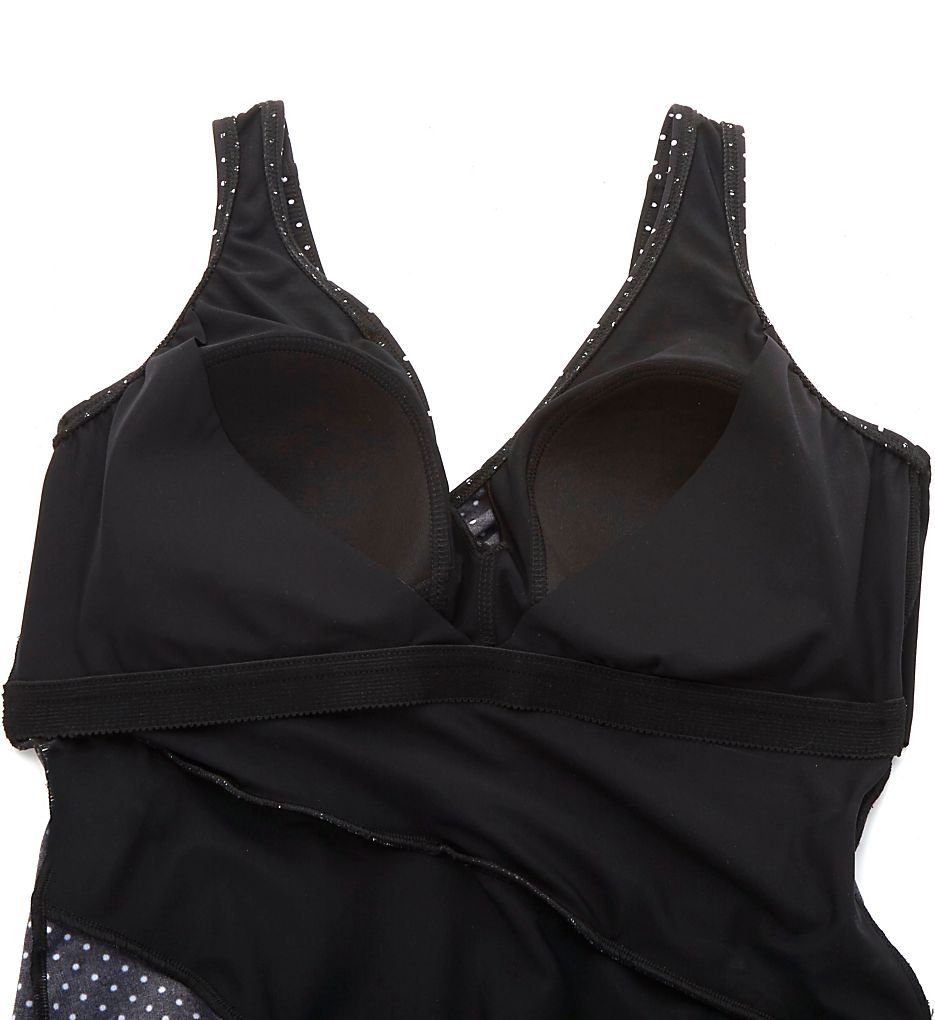 Miraclesuit Plus Size Pin Point Oceanus One Piece Swimsuit