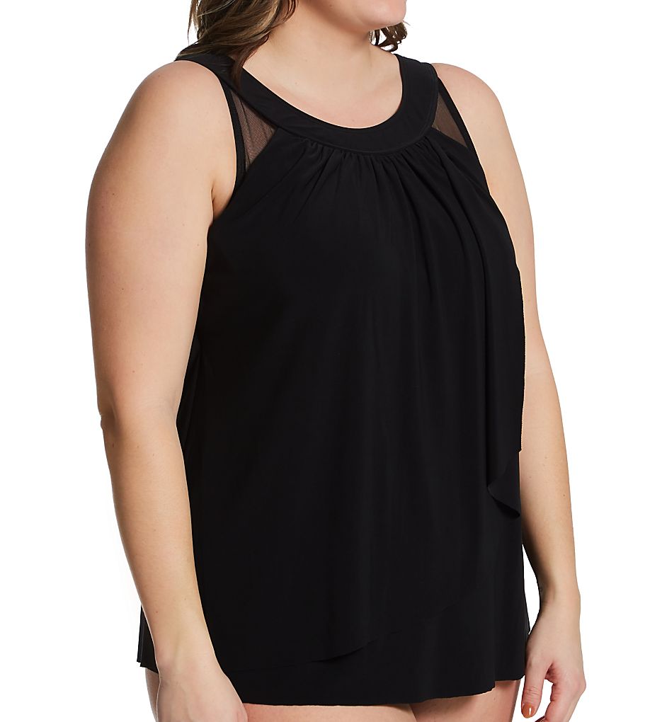 Miraclesuit Plus Size Ursula Underwire Tankini Swim Top