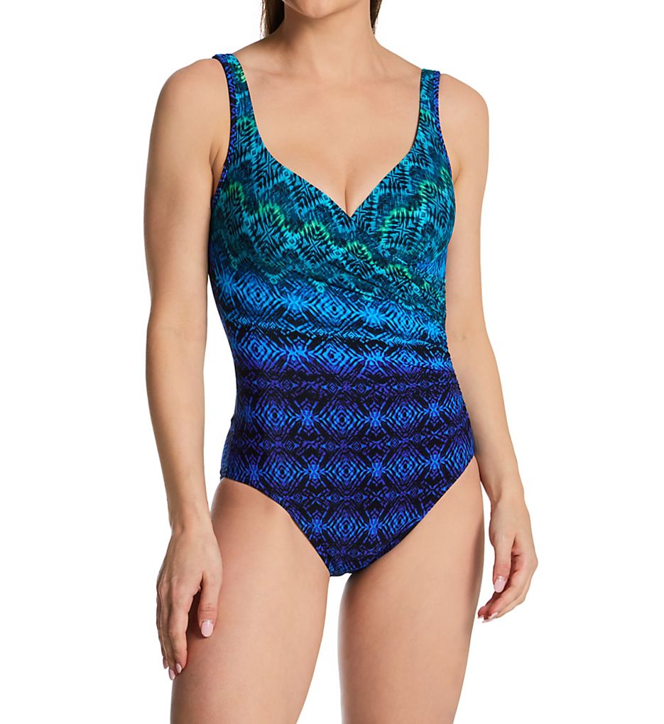 Miraclesuit Ocean Ombre It's A Wrap One Piece Swimsuit
