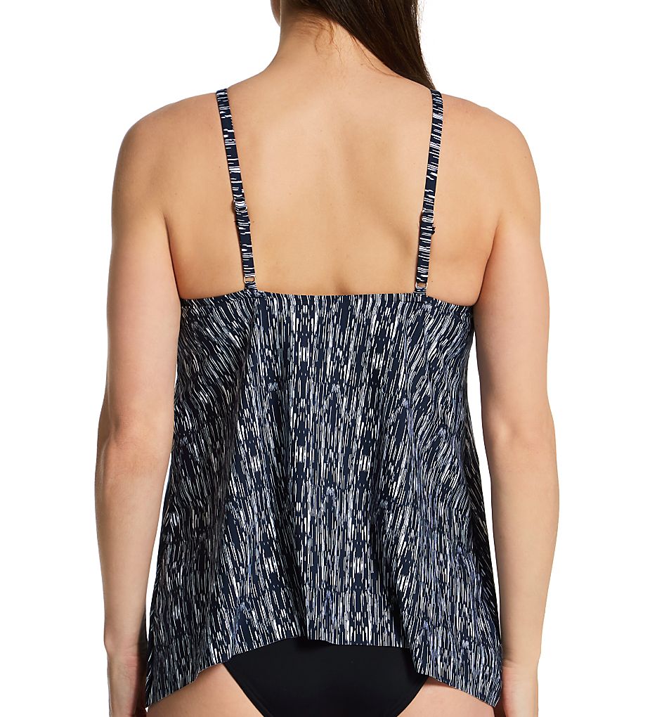 Miraclesuit Silver Shores Peephole Tankini Swim Top